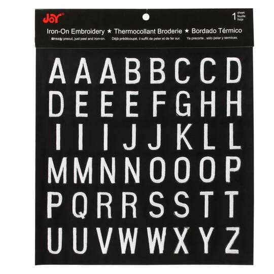 Buy The Joy Iron On Embroidery Letter Sheet At Michaels